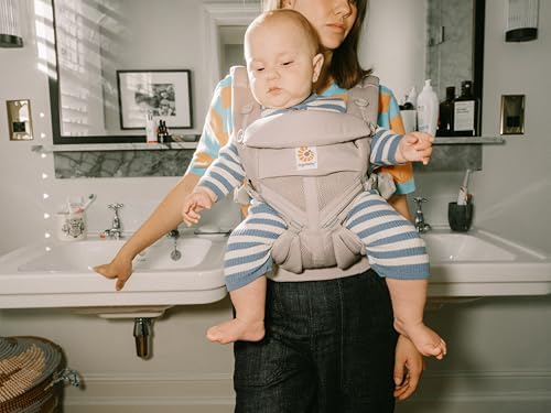 Ergobaby premium imported baby carrier packaging box displaying product features