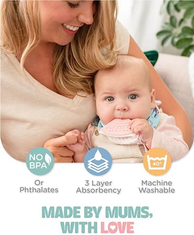 Cheeky Chompers Neckerchew packaging displaying the authentic imported baby accessory.