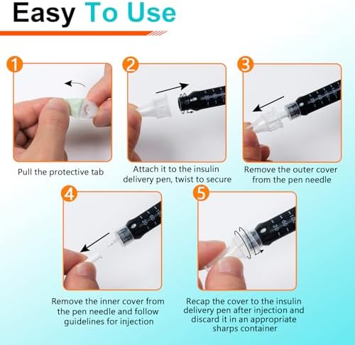 Medical grade sterile single use diabetic injection needles