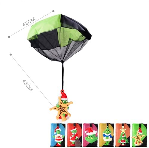 Packaging demonstration of the imported tangle-free flying parachute toys for kids.