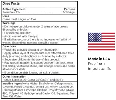 USA imported Imperial Feet nail mycosis solution for damaged toenails.