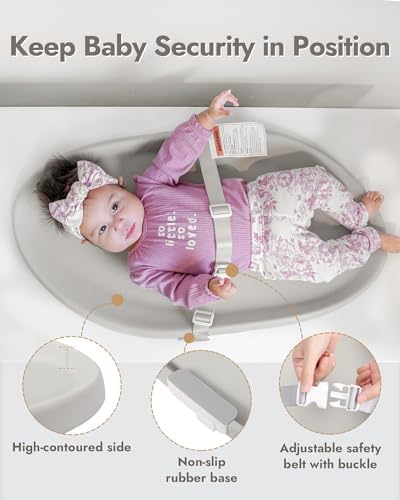 Top down view of Papablic non-slip baby changing pad