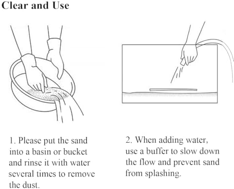Clean beige silica sand packaging for home craft use
