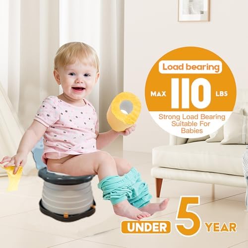 SunnySmile portable potty set with drawstring carry bag