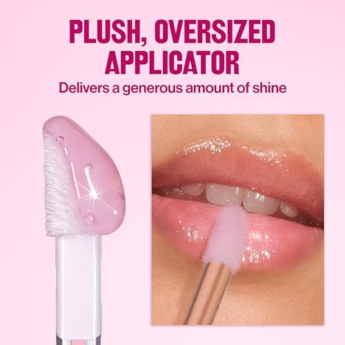 REVLON Super Lustrous Glimmer Lip Oil, Moisturizing & Tinted, Shiny Finish, Made with Plant-Based Squalane, 007 Posh Peach, 0.13 fl oz - Image 7