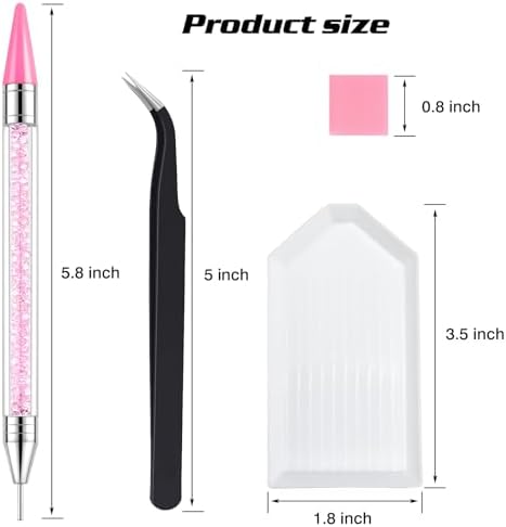 Professional nail art application using Vanalia picker tools