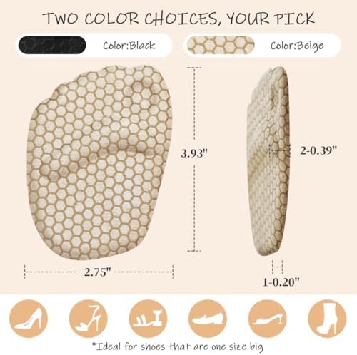 Zaiwoo high heel inserts for women illustrating the adhesive backing and durability.