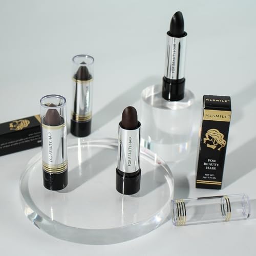 Waterproof hair color stick for temporary gray coverage