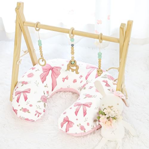 Jundetye breastfeeding pillow cover machine washable fabric texture