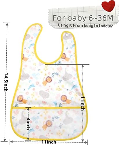Norinori non toxic baby bib set laid flat showing multiple colorful designs for boys and girls