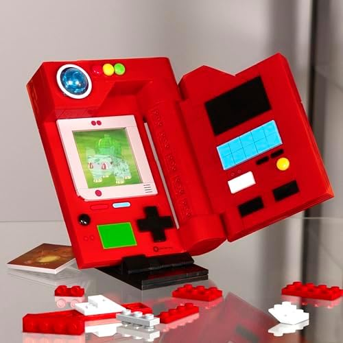 Completed MEGA Pokémon Kanto Region Pokédex model displayed as an official anime room decoration.