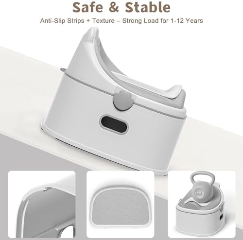 Side profile of Himold bear-themed potty trainer