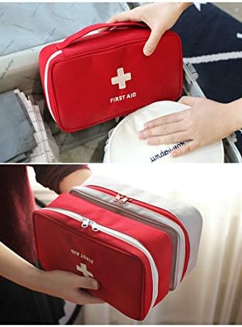 Small empty first aid bag for family travel and survival supplies