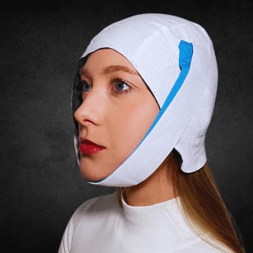 Adjustable straps on the Knightsbridge Plus model for personalized jaw support.