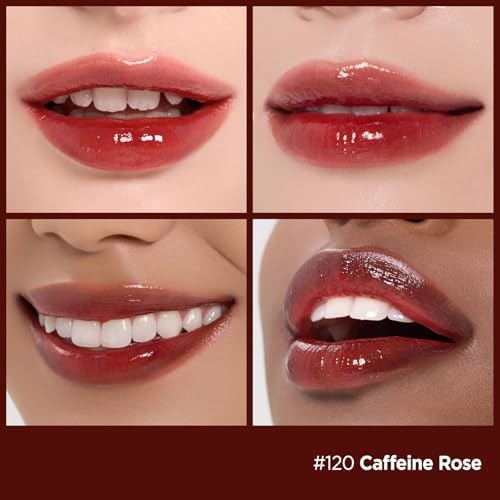 Laka Fruity Glam Lip Tint Mini, 1.9g/0.07oz, Glowing Lip Stain with Wide Color Spectrum, Hydrating & Lightweight Texture, Long-Lasting Bold Stain, Non-Sticky, Vegan, K-Beauty (#120 Caffeine rose) - Image 3