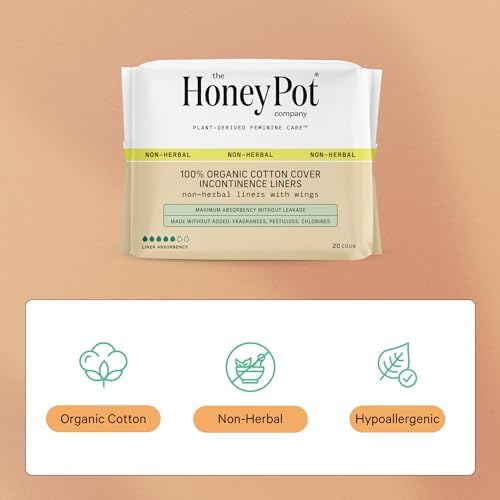 Organic cotton cover incontinence liners for bladder leak control