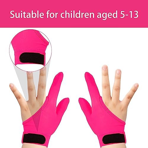 Anti nail biting chewy compression gloves for children aging five to twelve