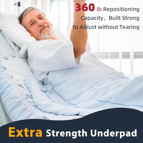 Sofyfine heavy duty waterproof bed pads stacked with packaging details