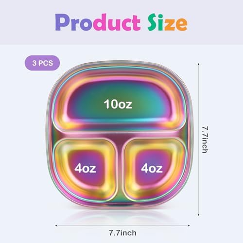 Safe stainless steel meal tray for school lunches