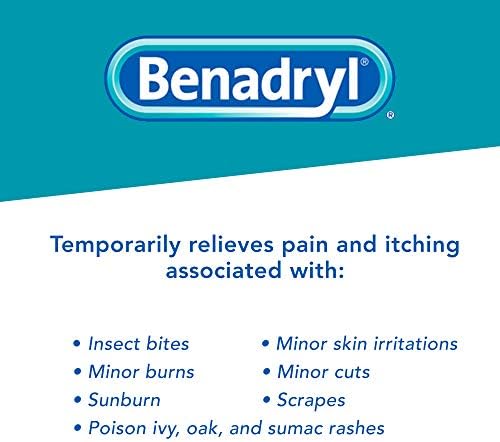 Benadryl itch relief set for first aid and outdoor travel use