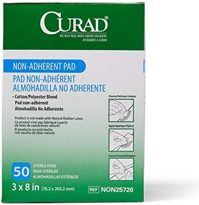 Curad sterile wound protection pad display for pain free removal