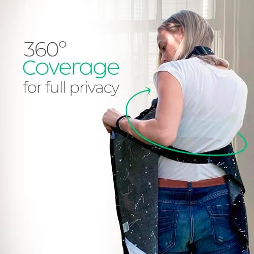 San Francisco Baby breathable breastfeeding cover showing arched neckline