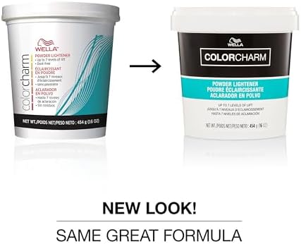 Wella Colorcharm Dust Free Lightening Bleach open tub displaying product texture
