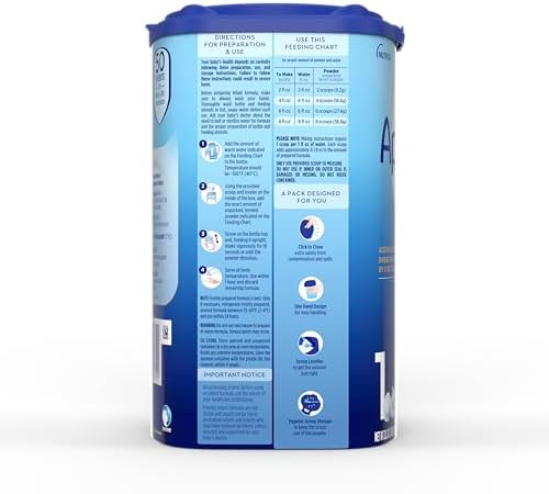Aptamil Care Stage 1 milk based powder formula showing nutritional facts and ingredients list