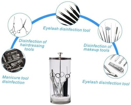 Professional barber and nail supply sterilizer jar