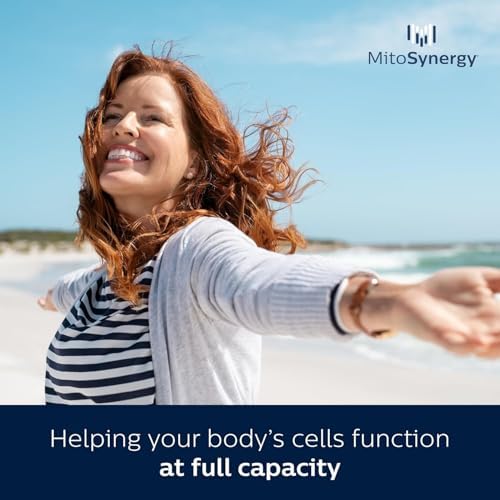 MitoSynergy BioCopper1 supplement bottle showcasing anti aging and antioxidant benefits.
