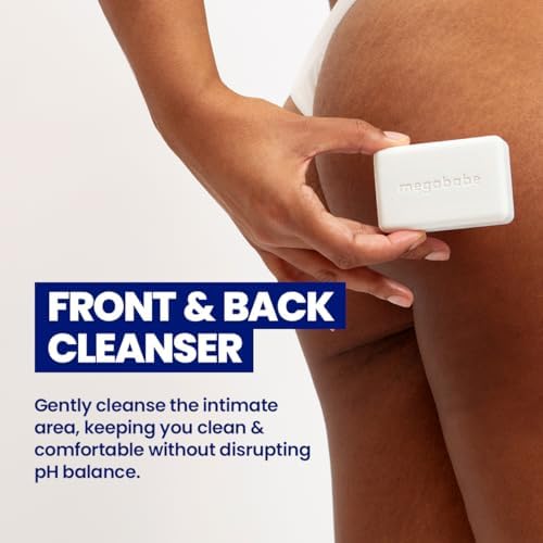 Megababe Bidet Bar intimate cleansing soap for sensitive skin hygiene.