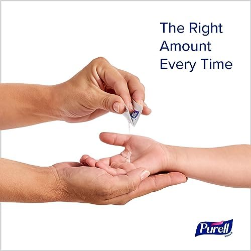 PURELL SINGLES Advanced Hand Sanitizer Gel, Fragrance Free, 125 Count Single-Use Travel-Size Packets - 9620-12-125EC (Pack of 1) - Image 6