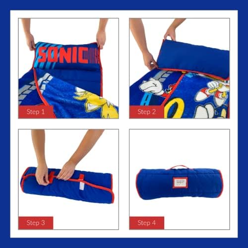 Packaging layout of the authentic USA imported Sega Sonic preschool nap mat
