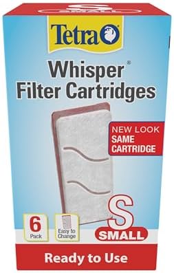 Replacement carbon filter cartridges for small fish tanks showing dual sided mesh.