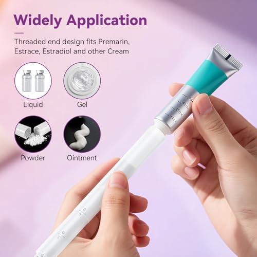 Side view of rounded tip applicator for comfortable internal application.