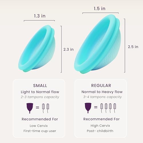 EcoBlossom 12 hour protection menstrual disc packaging and product contents.