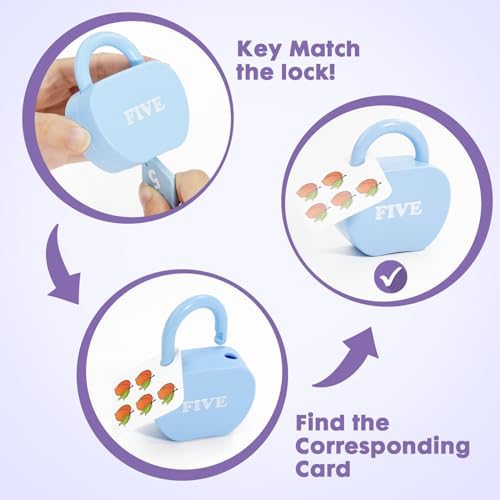 Montessori educational counting blocks with keys and dots for early childhood development
