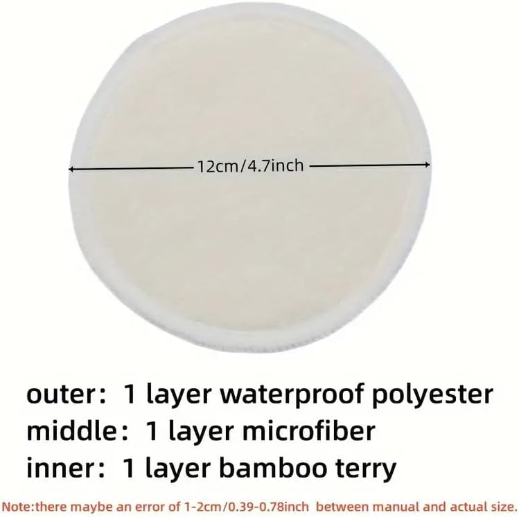 Eco-friendly washable nursing pads 4 pair pack