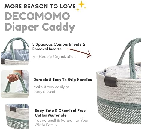 Decomomo baby caddy organizer used for nursery organization