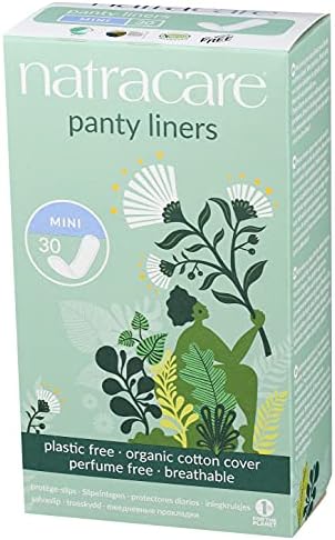 Natracare plastic free biodegradable mini liners for sensitive skin