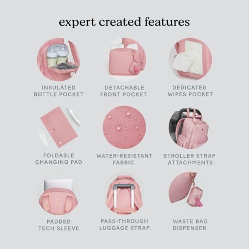 Huggies signature pack displaying the included foldable changing pad and dispenser accessory.