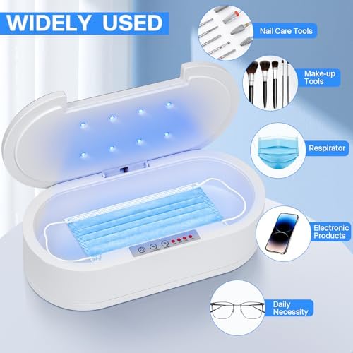 Compact Lxiangn sterilizer box being used for a smartphone
