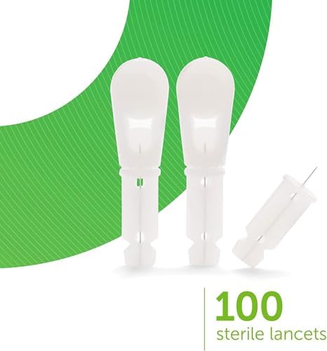 Side angle view of the authentic USA imported extra fine 33G sterile testing needles packaging
