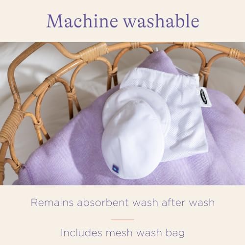 Lansinoh reusable nursing pads pack contents white pads