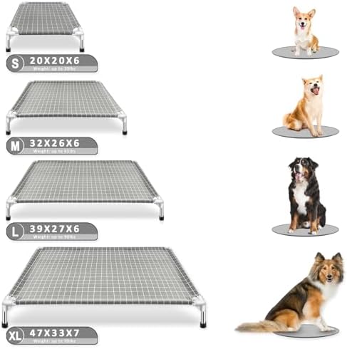 Elevated Pet Bed Dog Cot- Pet Bed for Small Dogs | Raised Dog Bed for Indoor and Outdoor Use for Small Pets - Image 7