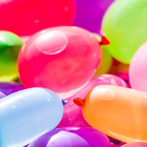 Authentic USA imported water balloon kit contents arranged cleanly on a flat surface