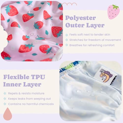 Waterproof training pants for toddler girls and boys