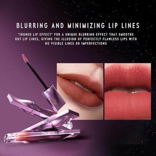 Nebula Velvet Lip Cream, 01 Cordelia Nude Pink Lip Color, Velvet Matte Finish, Lightweight Non-Drying Soft Cream Texture, Blurs Lip Lines, High Pigment Transfer-Proof Long-Lasting Lip Tint - Image 7
