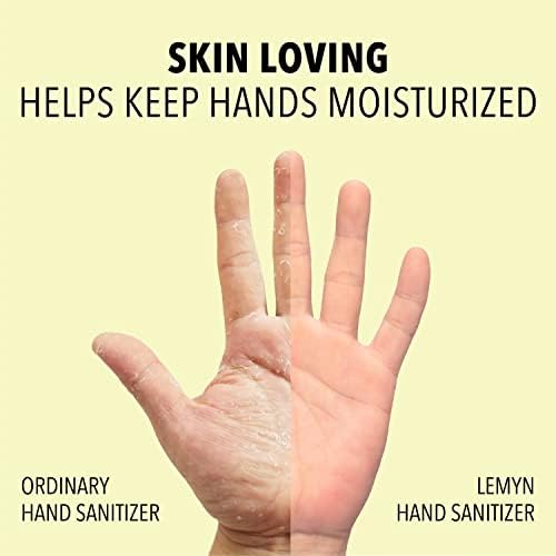 Lemyn Organics Medical‑Grade Hand Sanitizer Gel – 97 % Organic | 70 % USP Ethyl Alcohol | Moisturizing Aloe + Hyaluronic Acid | Freshly Made in USA | 8oz Bottle with Pump - Image 4