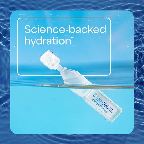 Individual TheraTears sterile ampoules showing twist-off cap design.